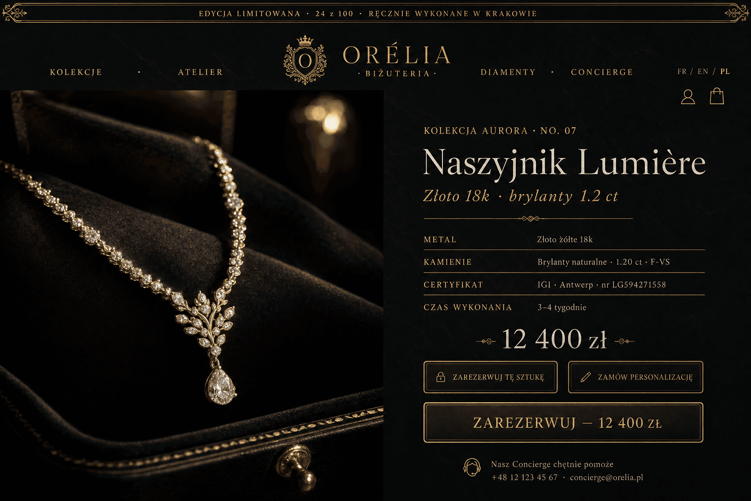 Sklep z biżuterią premium